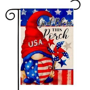 USA GNOME YARD FLAG‎